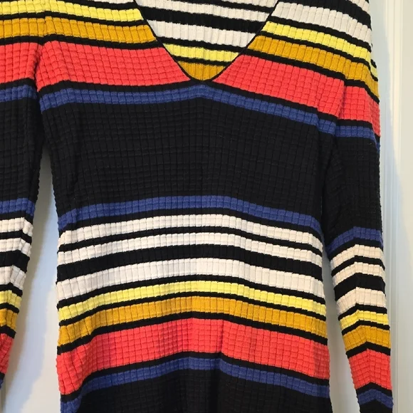 Free People Multicolor Striped Knit Dress. Size XS - Picture 4 of 15